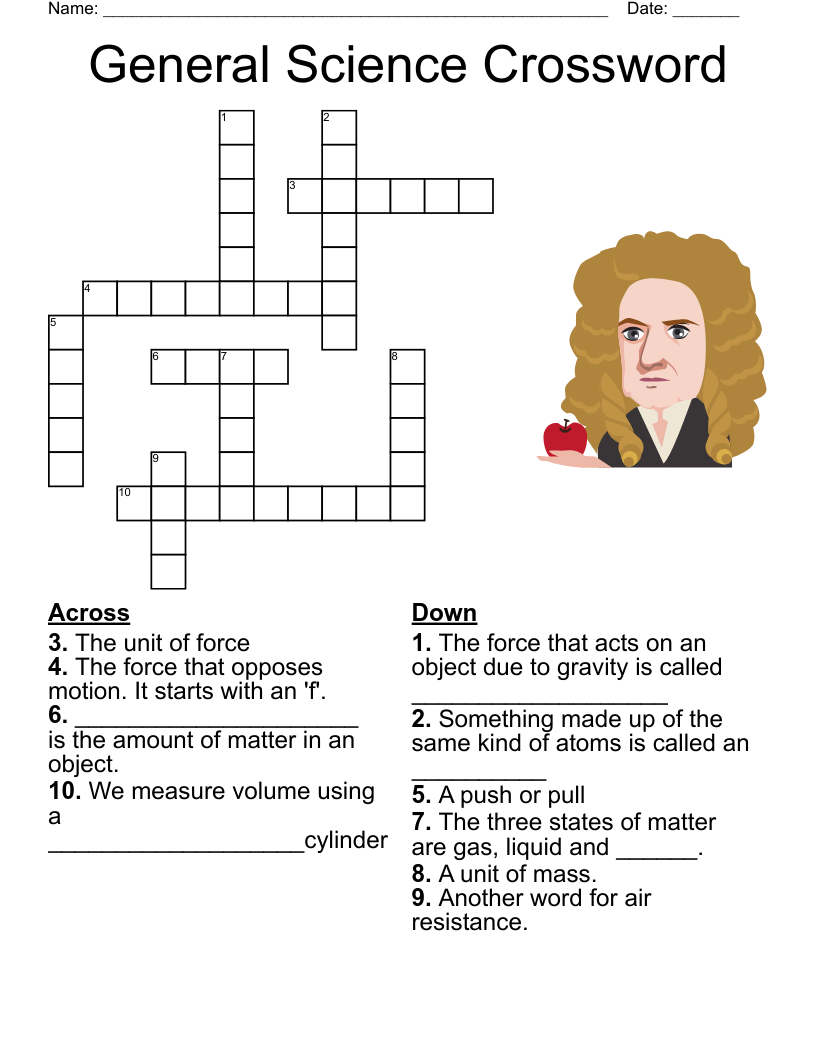 General Science Crossword
