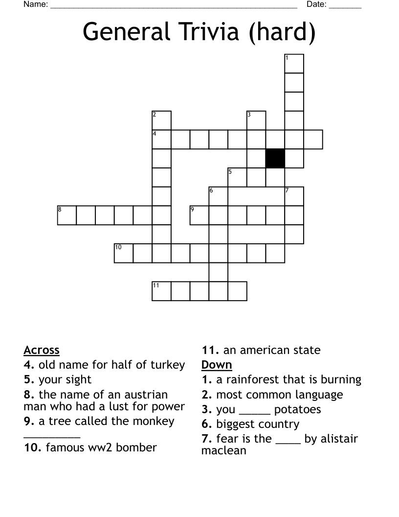 General Trivia (hard)