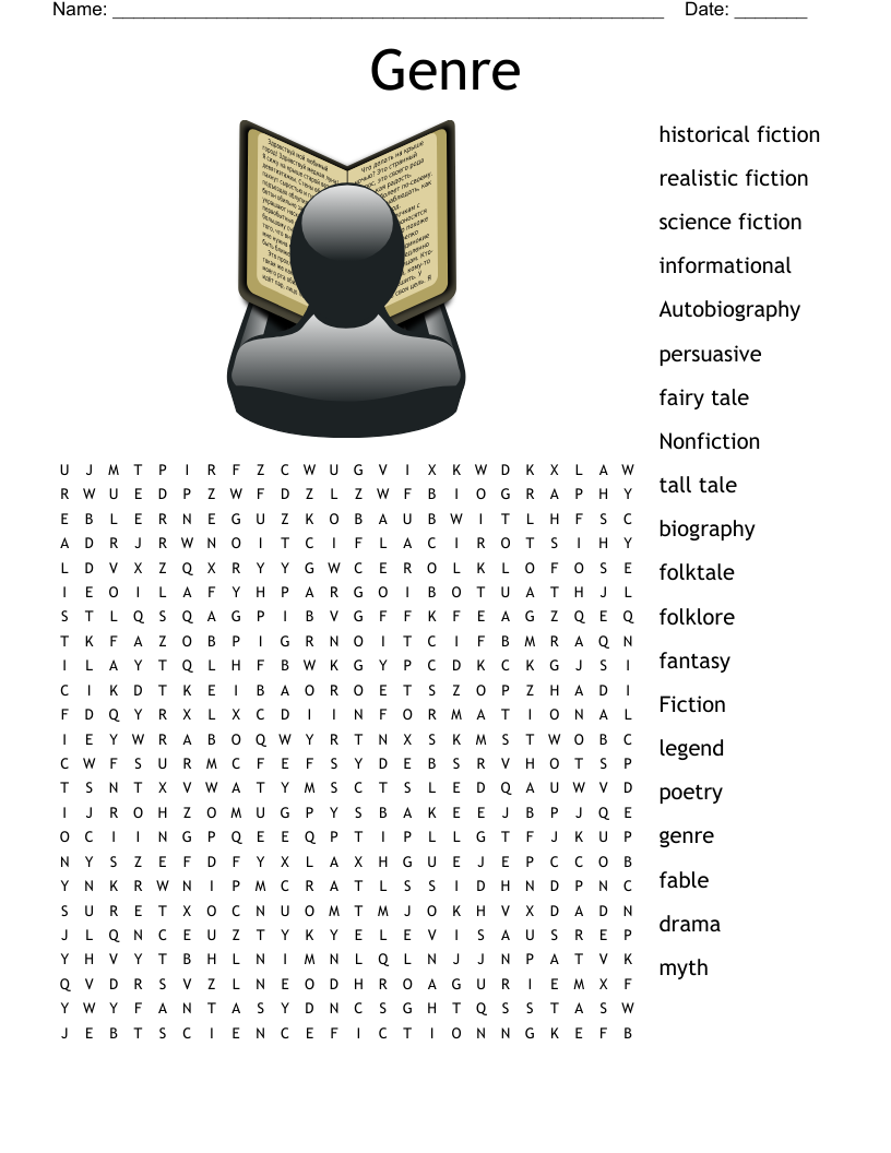 Genre Word Search