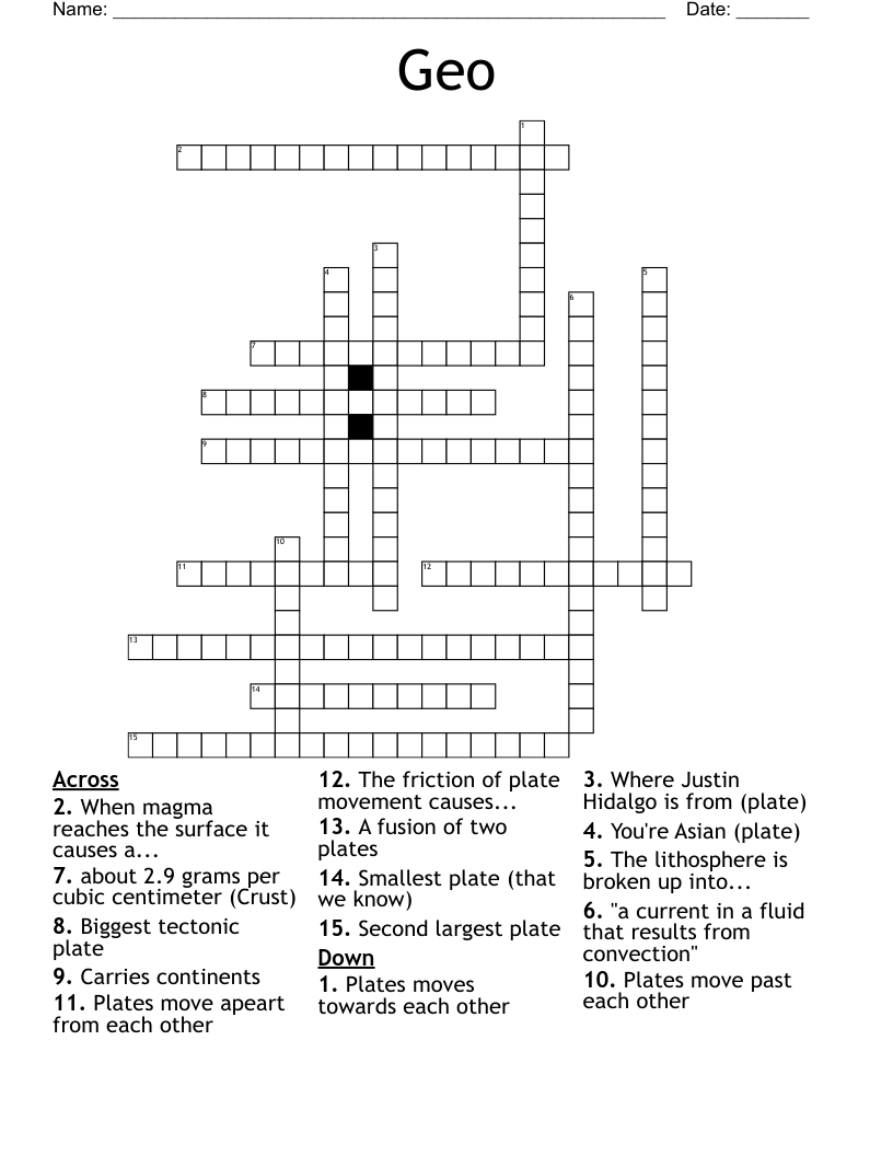 Geo Crossword