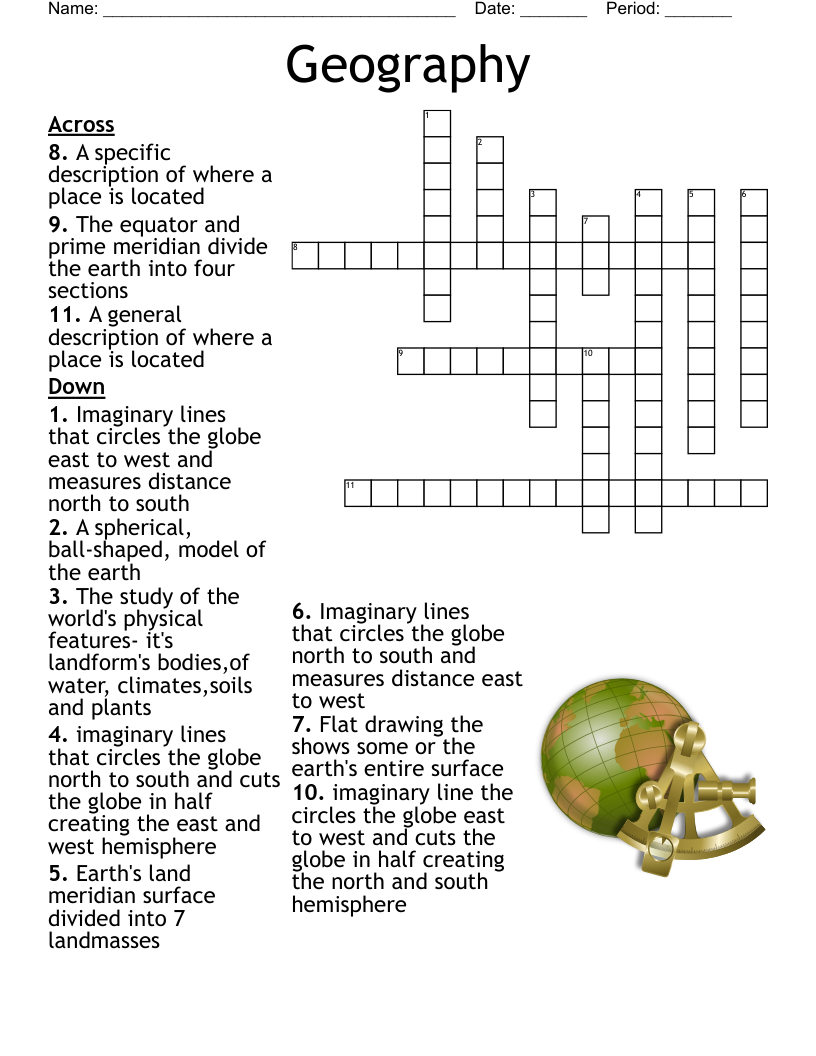 Geography Crossword