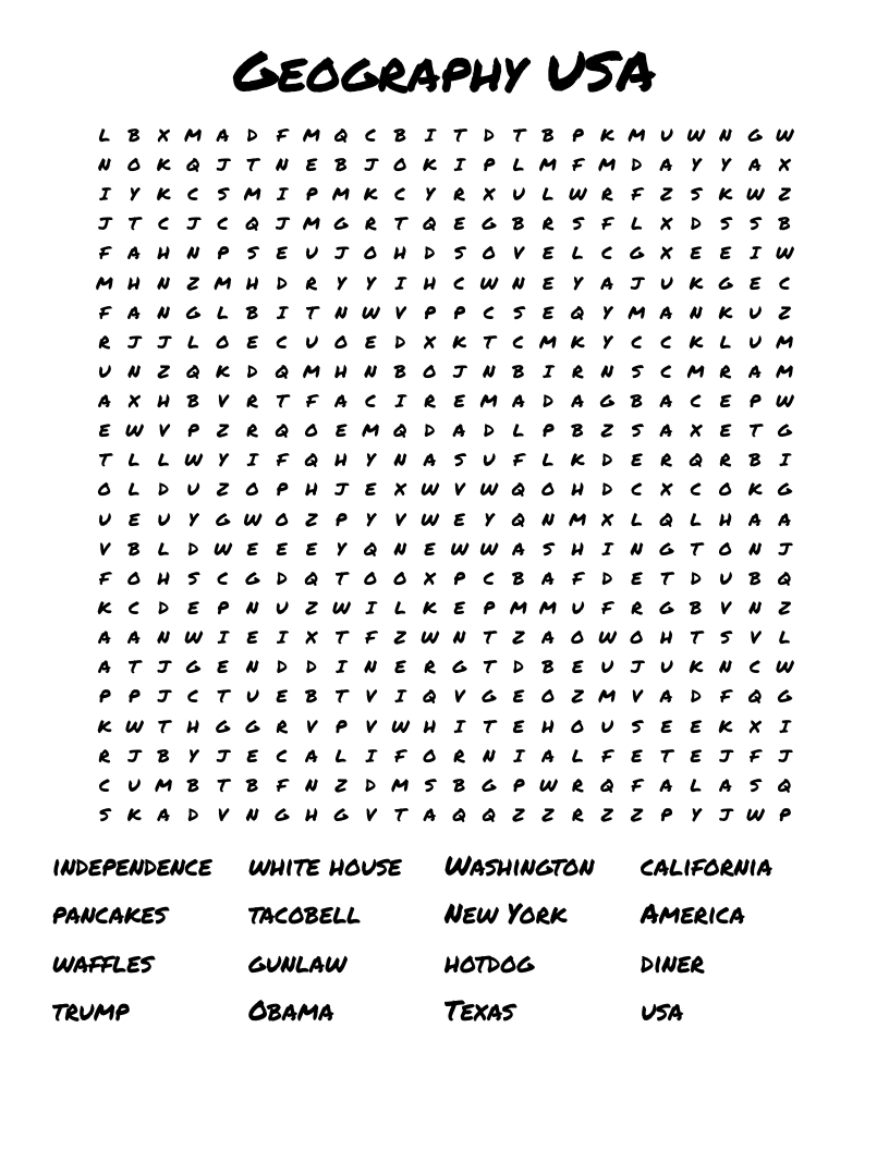 Geography USA