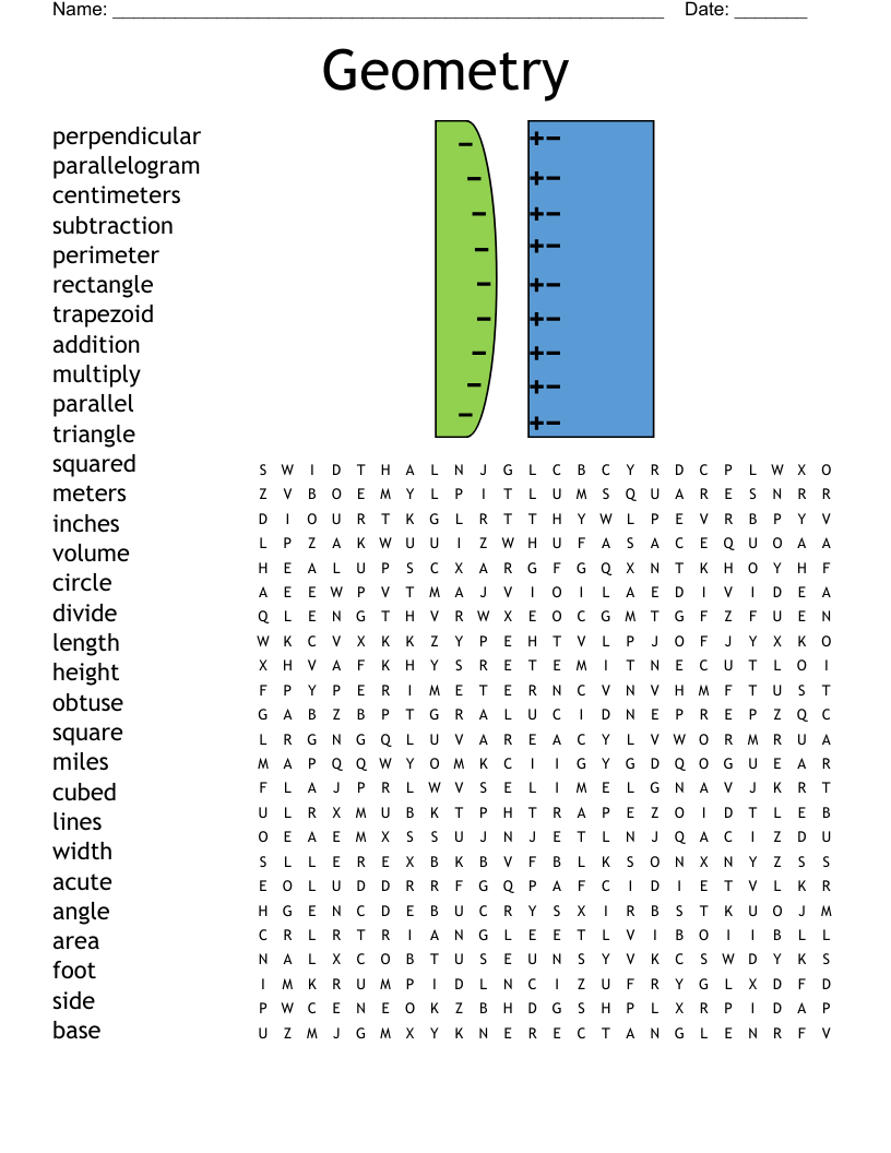 Geometry Word Search