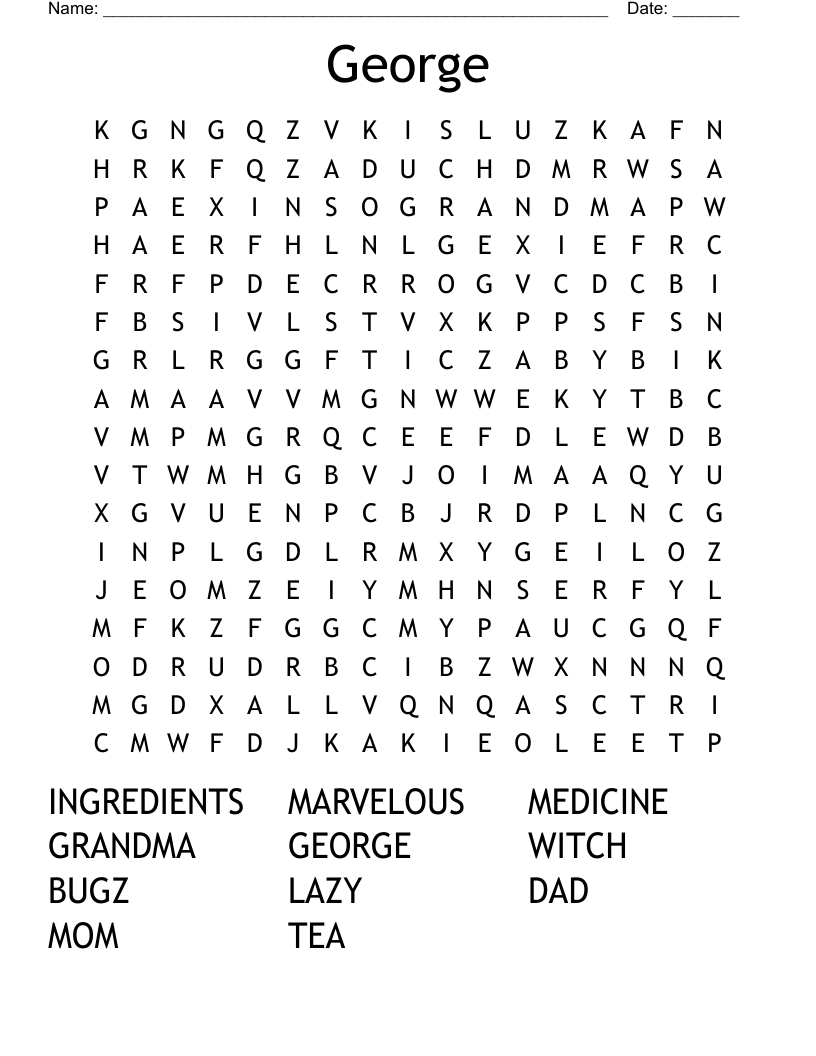 George Word Search