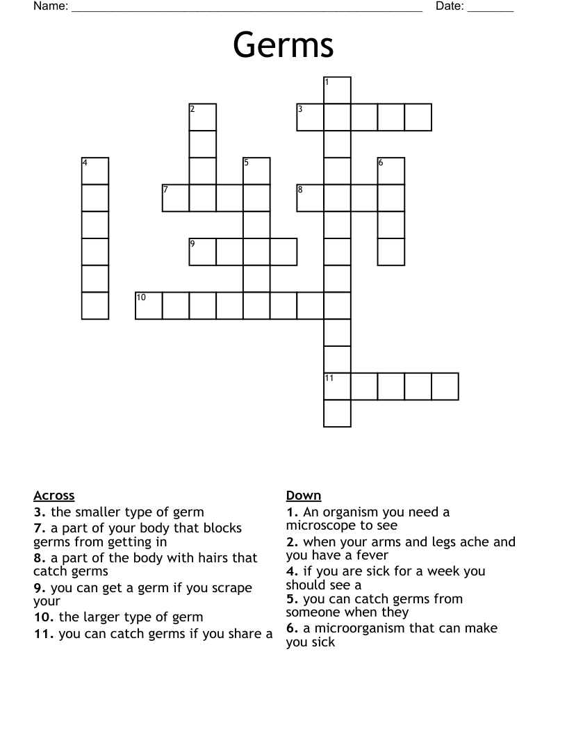 Germs Crossword