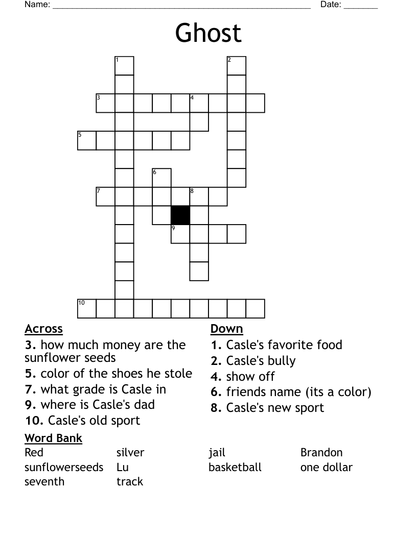 Ghost Crossword