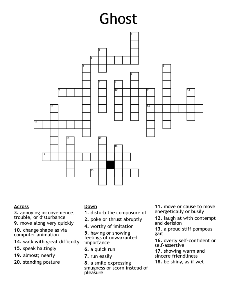 Ghost Crossword