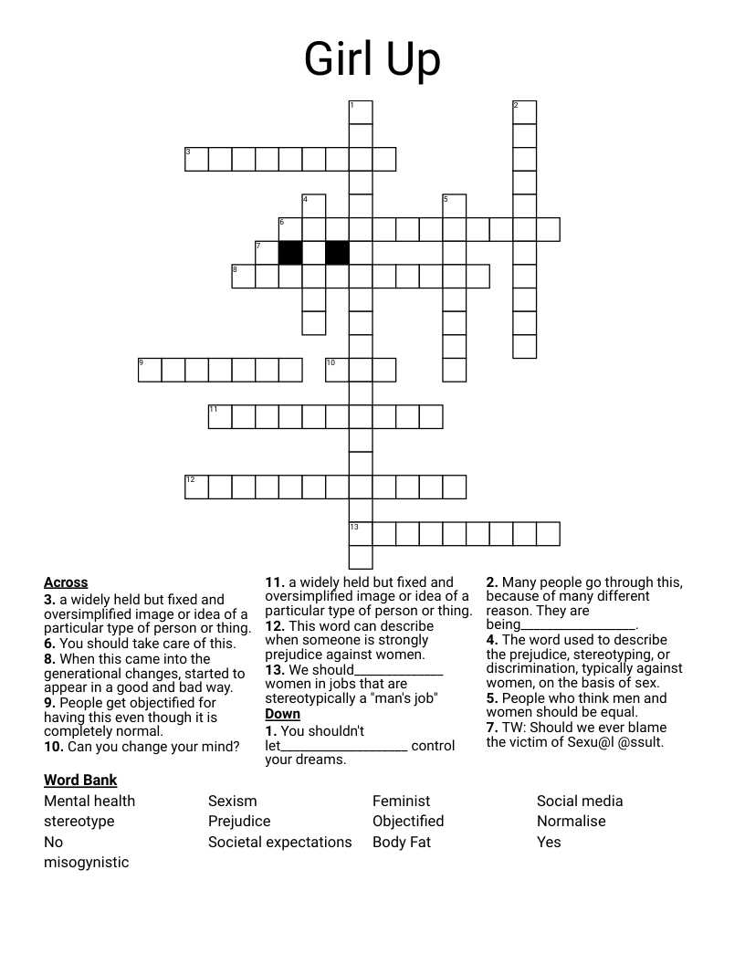 Girl Up  Crossword