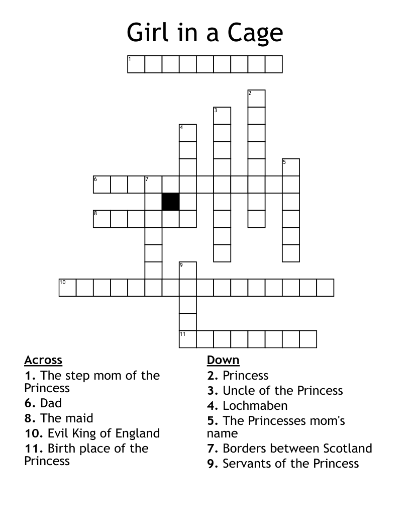 Girl in a Cage Crossword