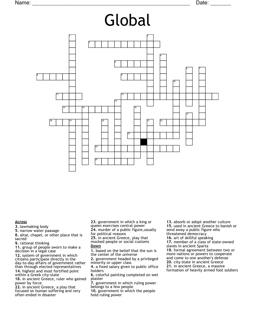 Global Crossword
