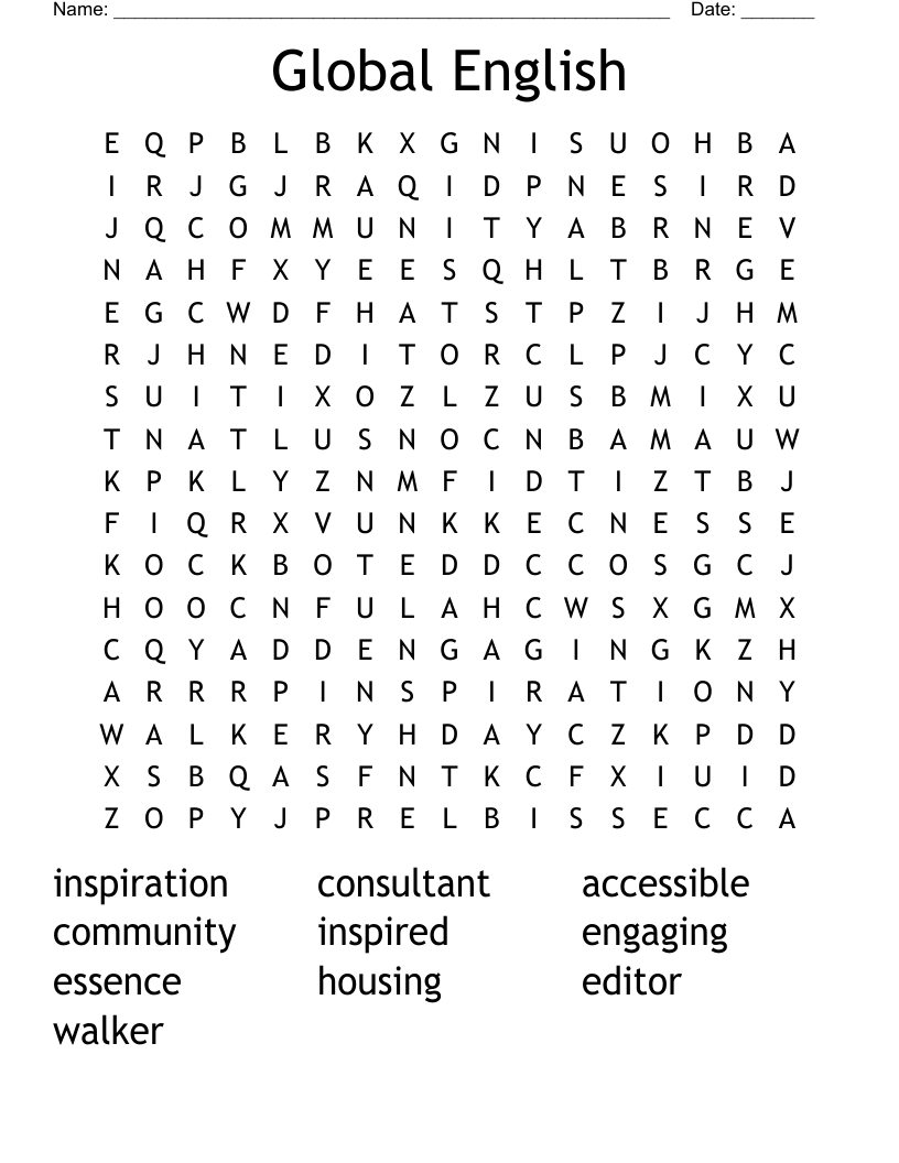 Global English Word Search