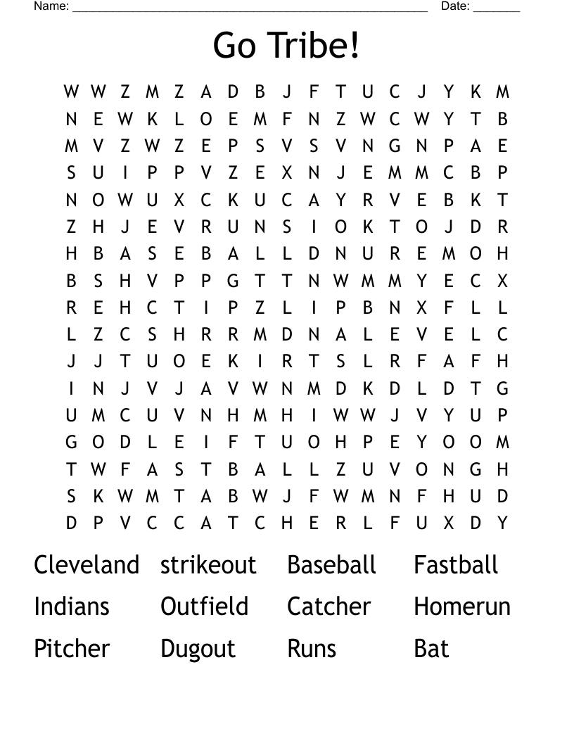 Go Tribe! Word Search