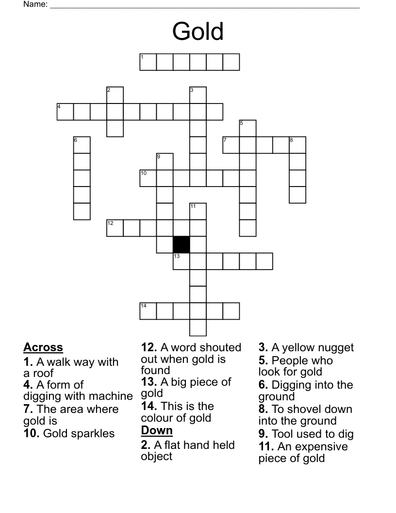 Gold Crossword