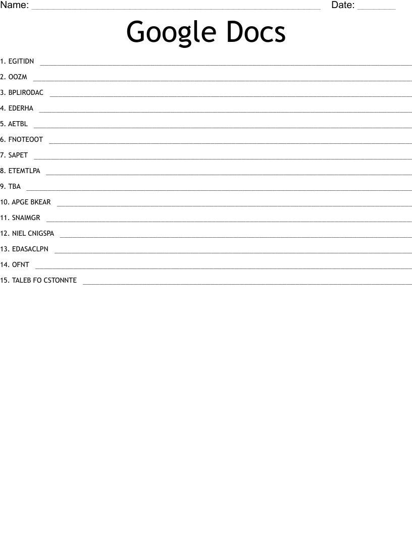 Google Docs