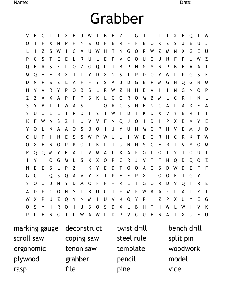 Grabber Word Search