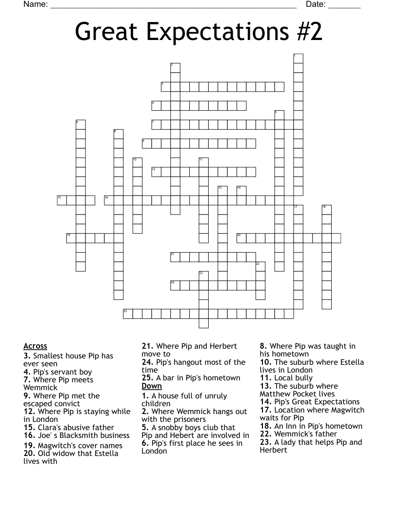 Great Expectations #2 Crossword