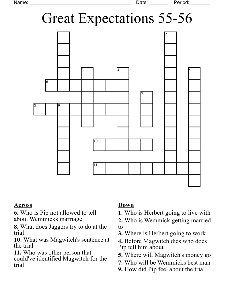 Great Expectations 55-56 Crossword