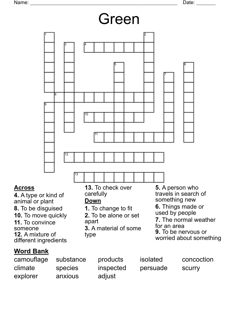 Green Crossword