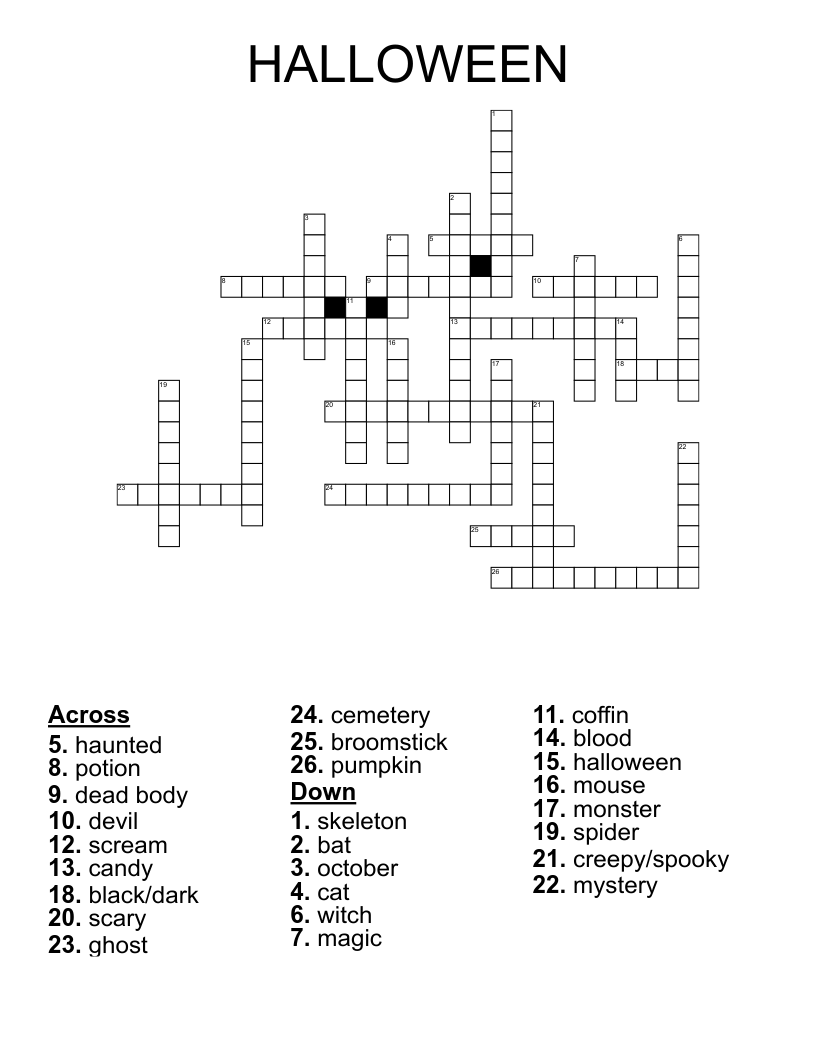 HALLOWEEN Crossword