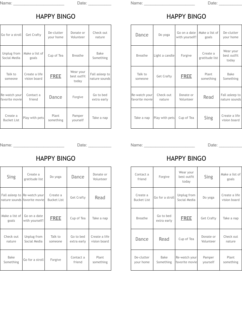 HAPPY BINGO