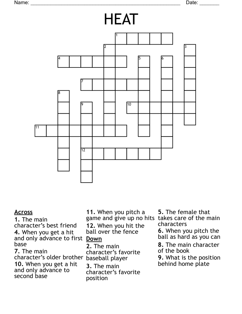 HEAT Crossword