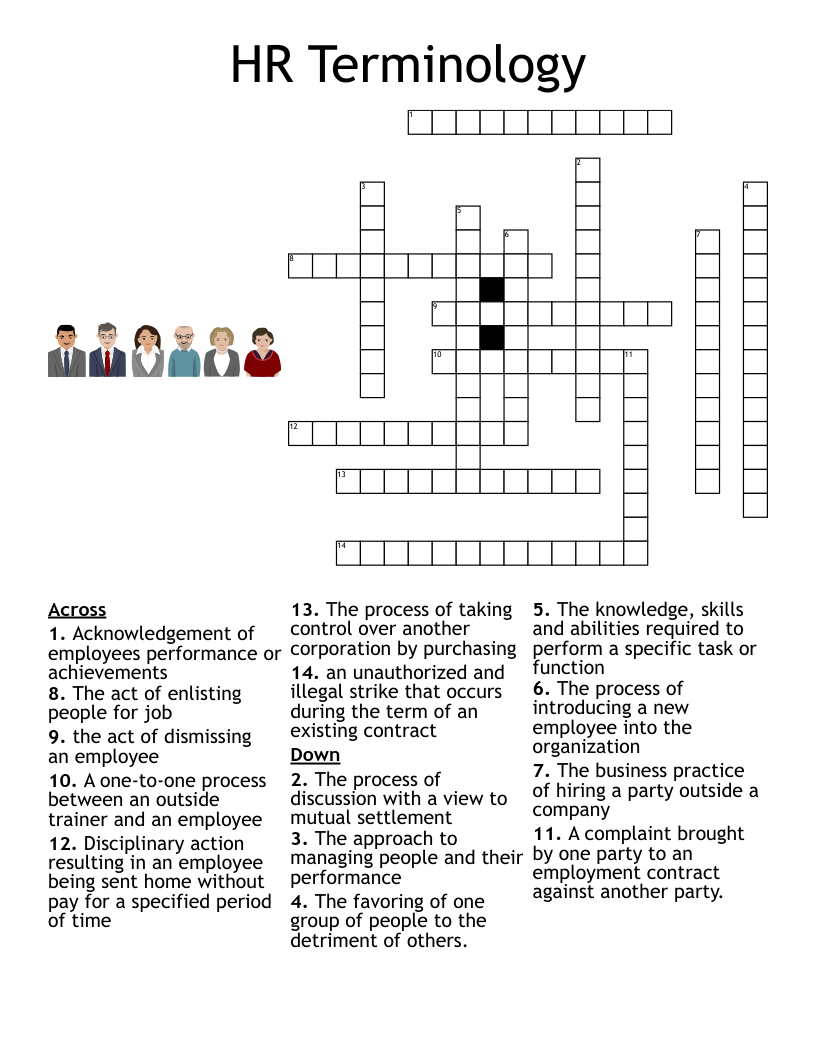 HR Terminology Crossword