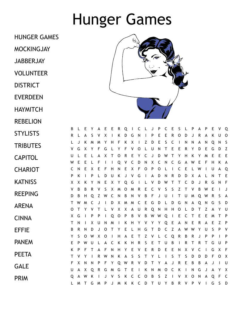 Hunger Games Word Search