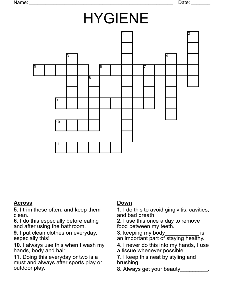 HYGIENE Crossword