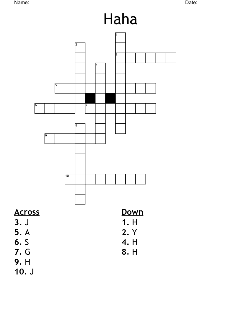 Haha Crossword