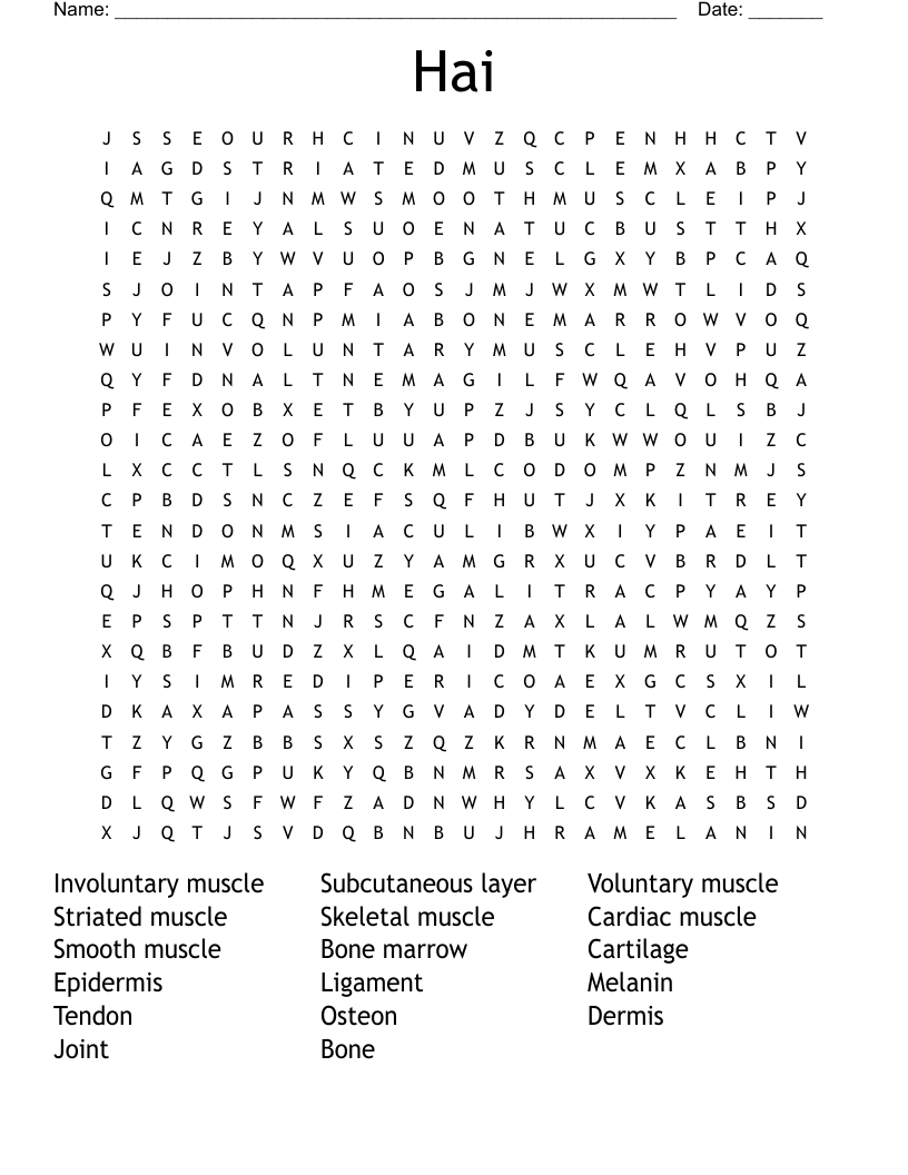 Hai Word Search