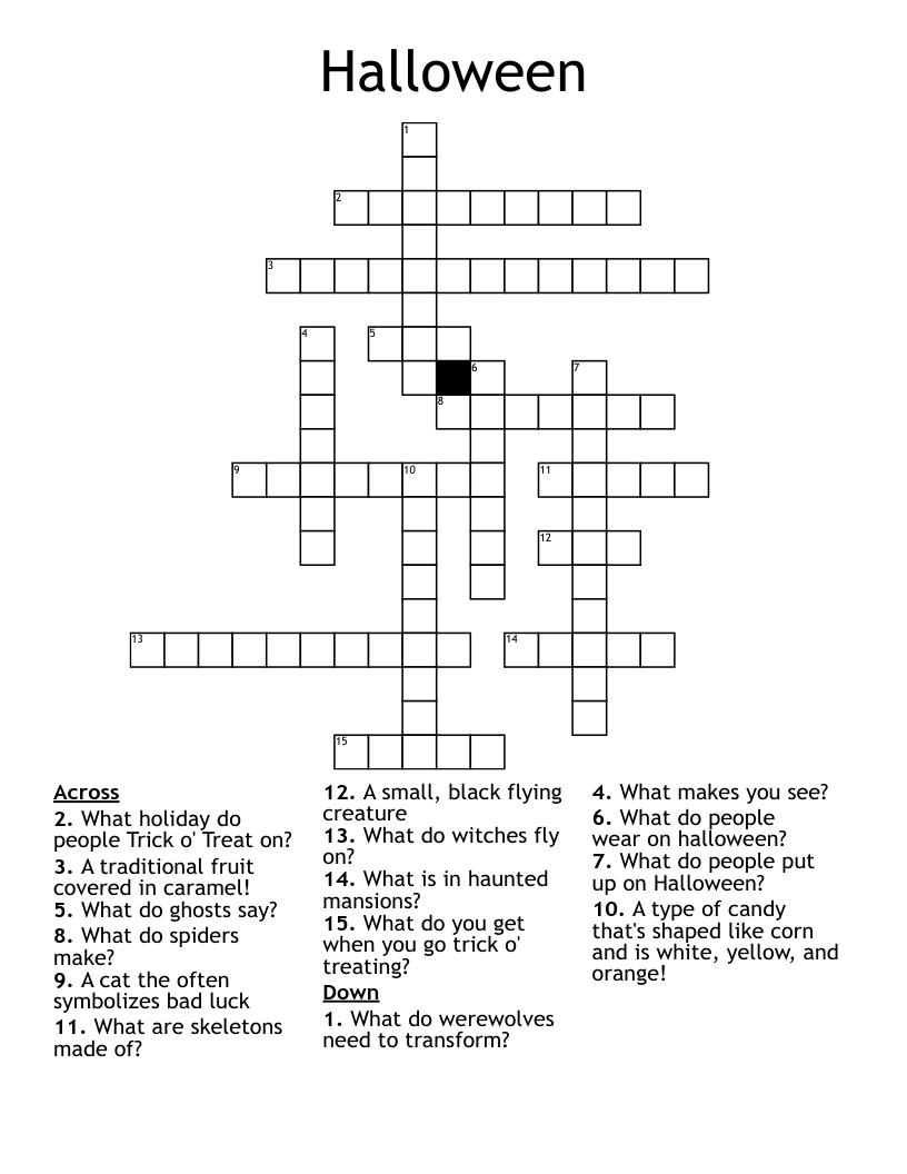 Halloween Crossword