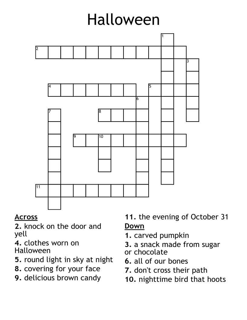 Halloween Crossword