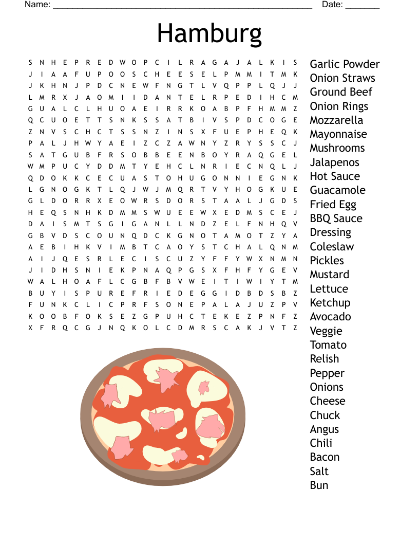 Hamburg Word Search