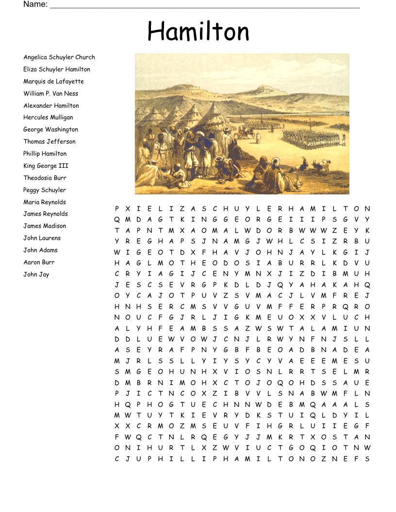 Hamilton Word Search