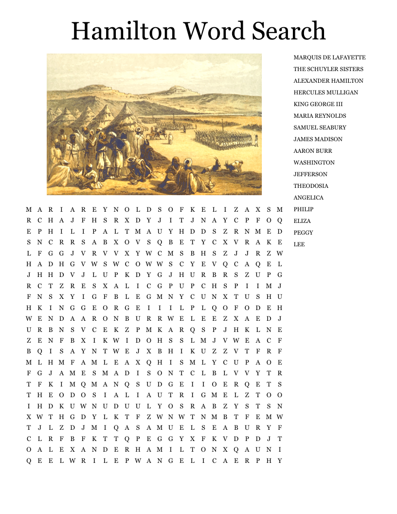 Hamilton Word Search