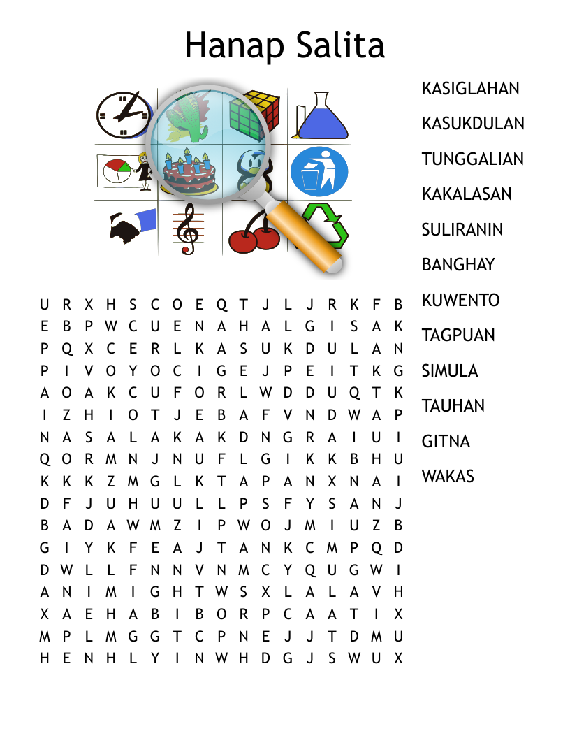 Hanap Salita  Word Search