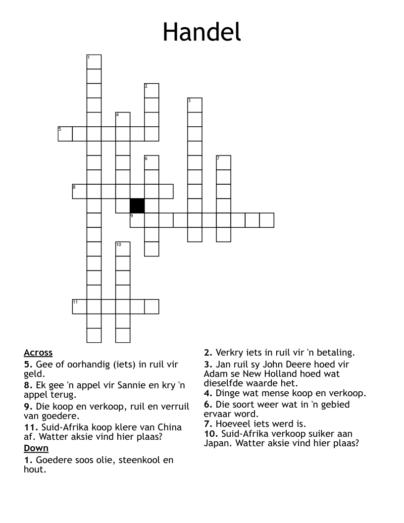 Handel Crossword
