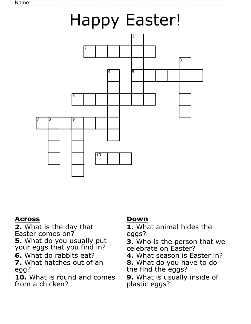 Happy Easter! Crossword