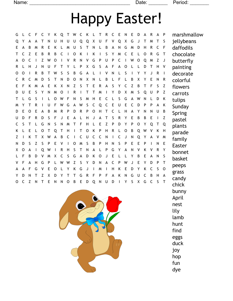 Happy Easter! Word Search