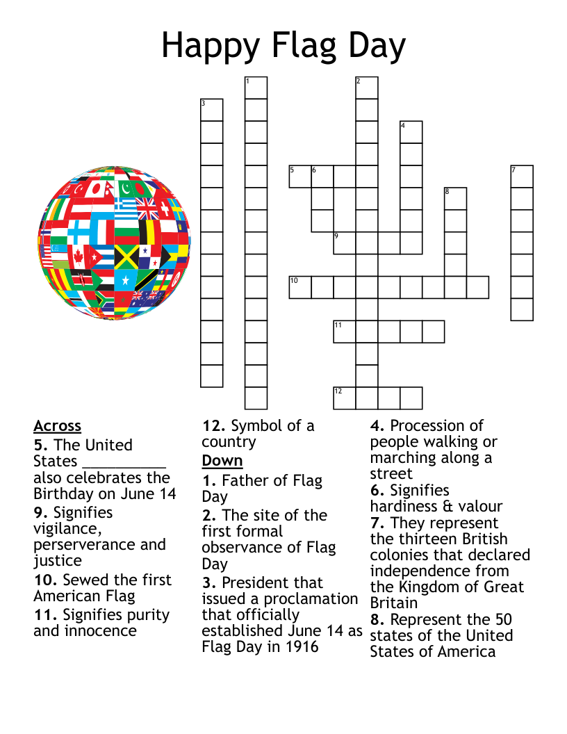 Happy Flag Day Crossword
