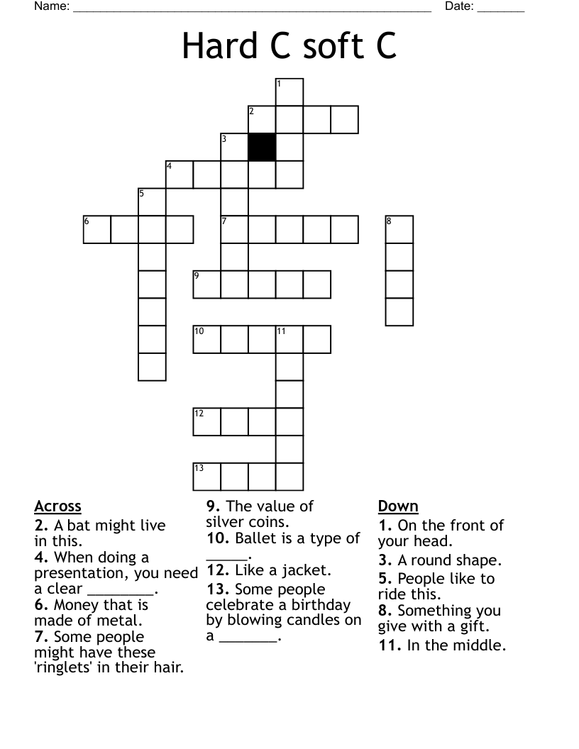 Hard C soft C Crossword