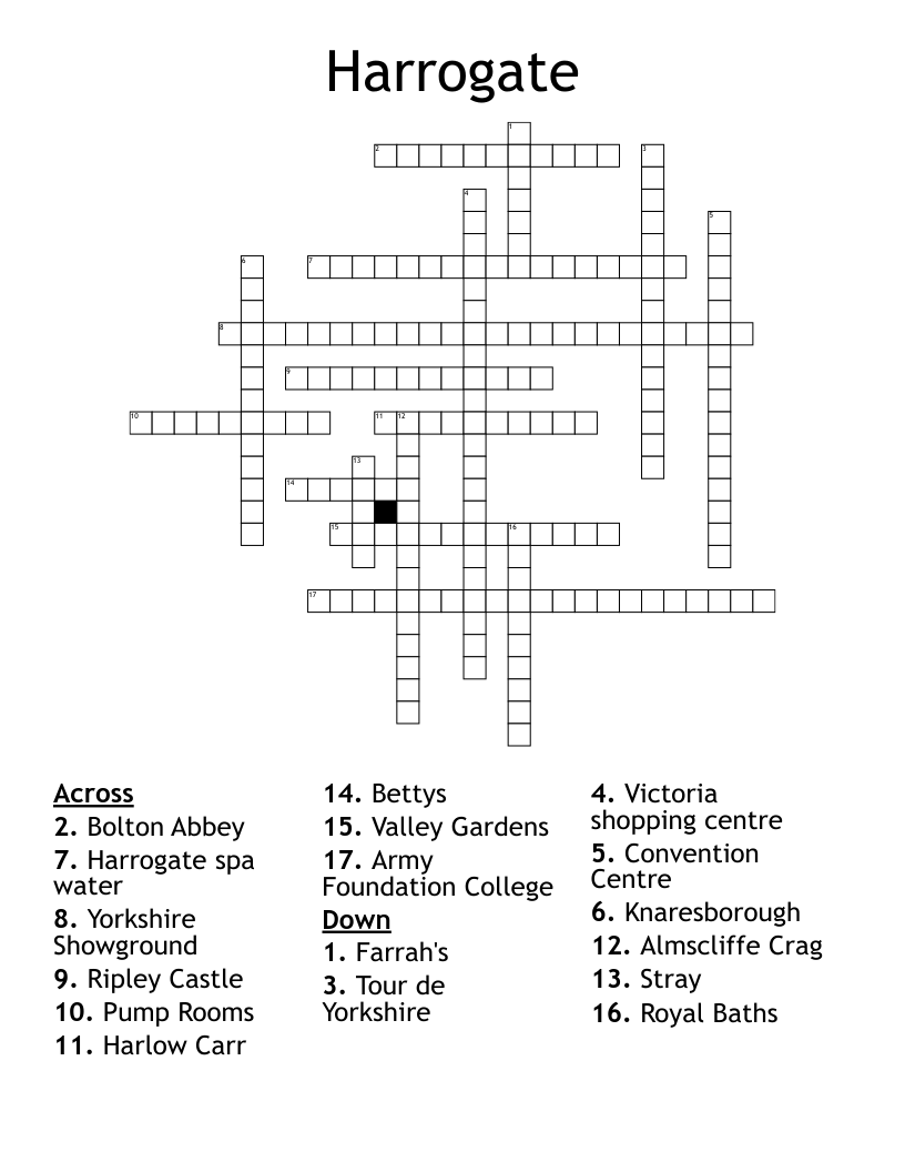Harrogate Crossword
