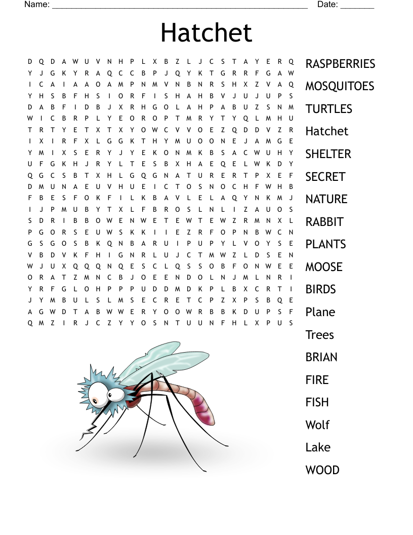 Hatchet  Word Search
