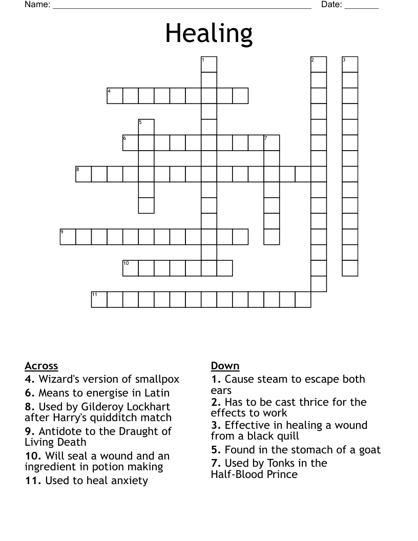 Healing Crossword