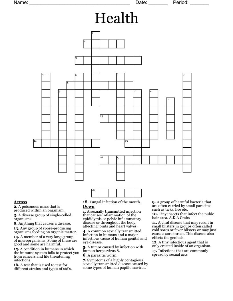 Health Crossword