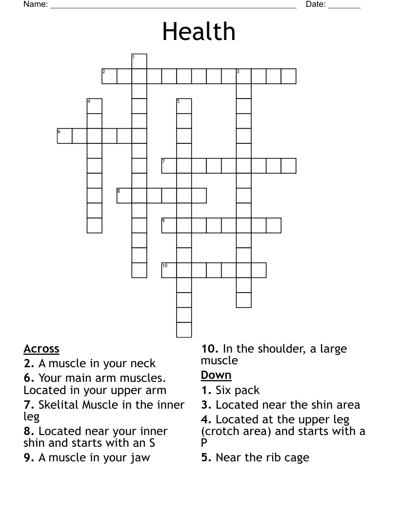 Health Crossword