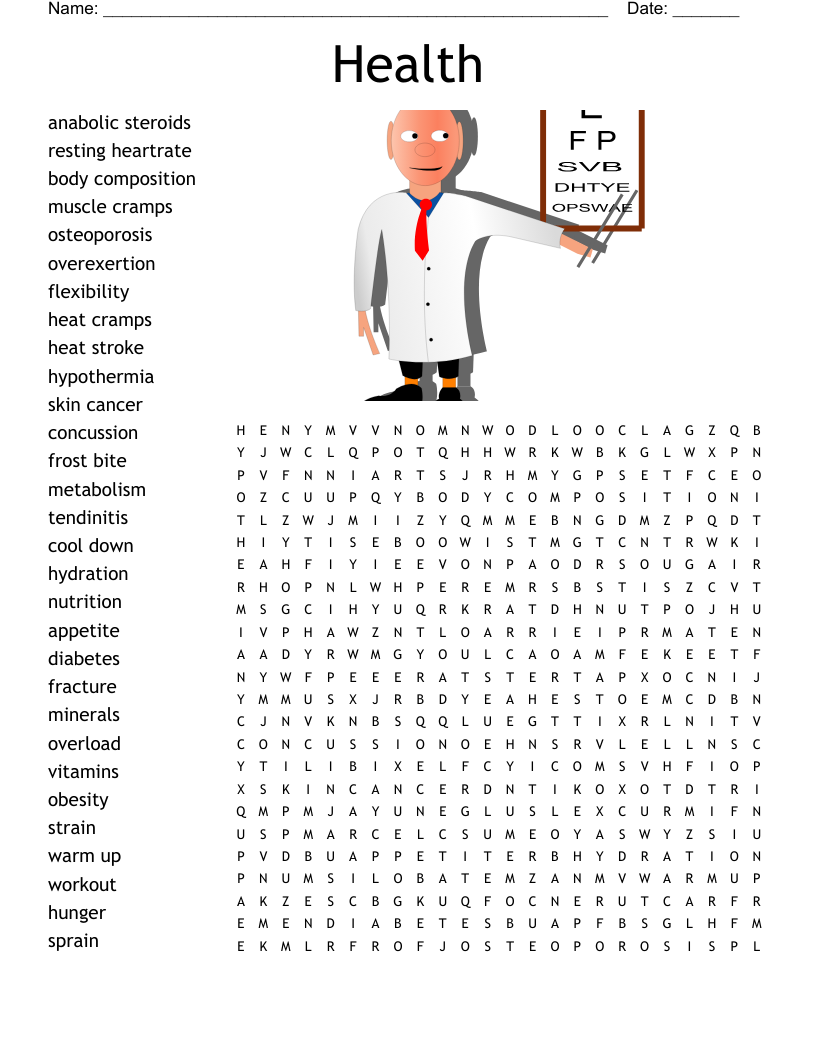 Health Word Search