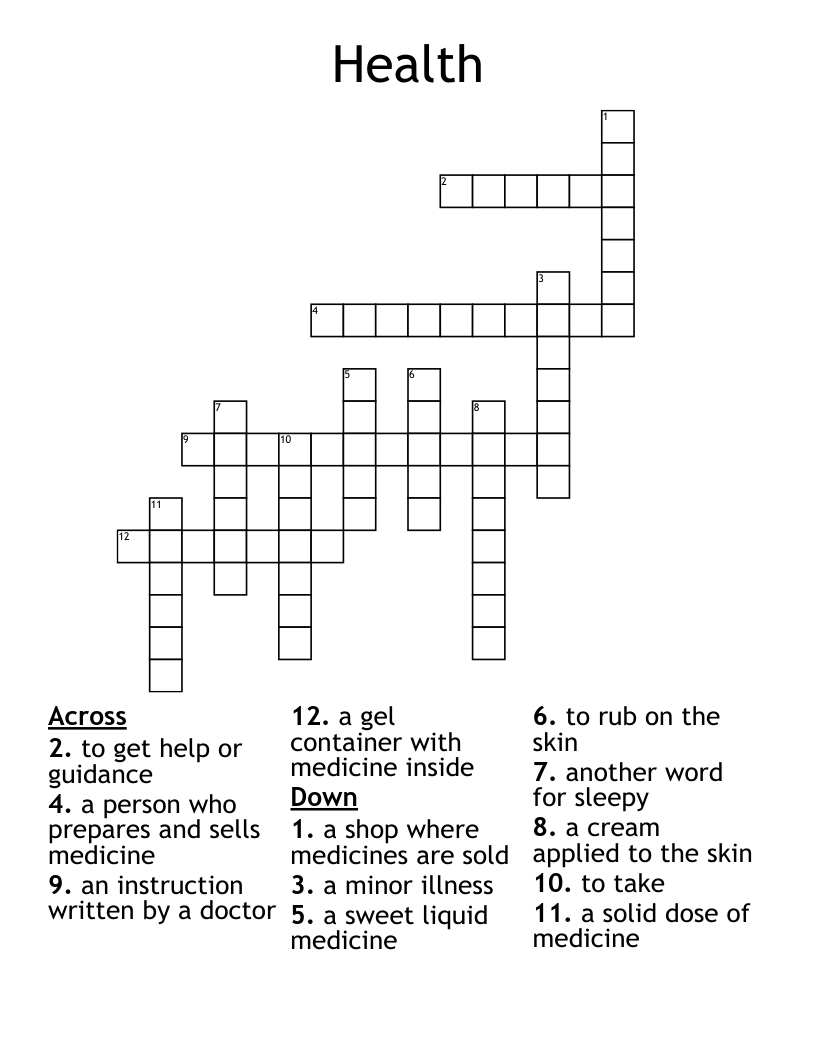 Health Crossword