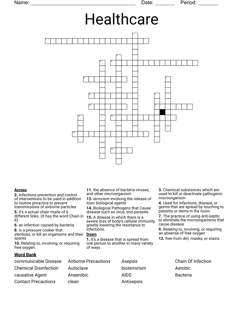 Healthcare Crossword