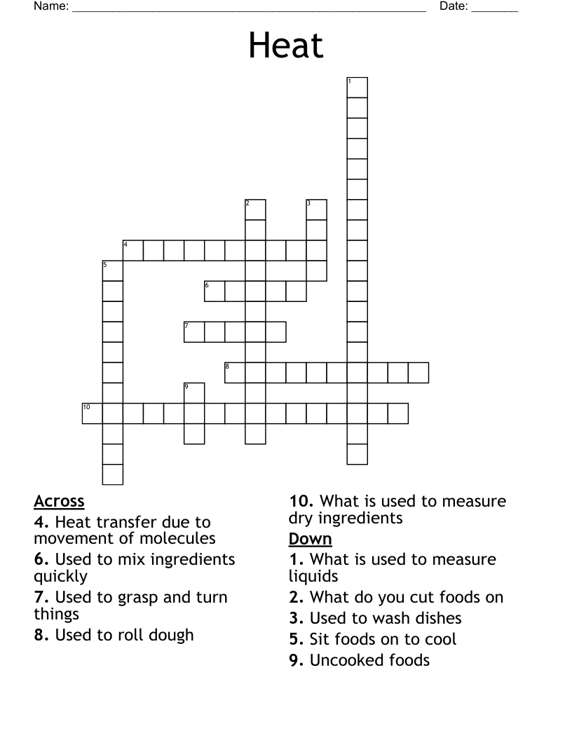 Heat Crossword